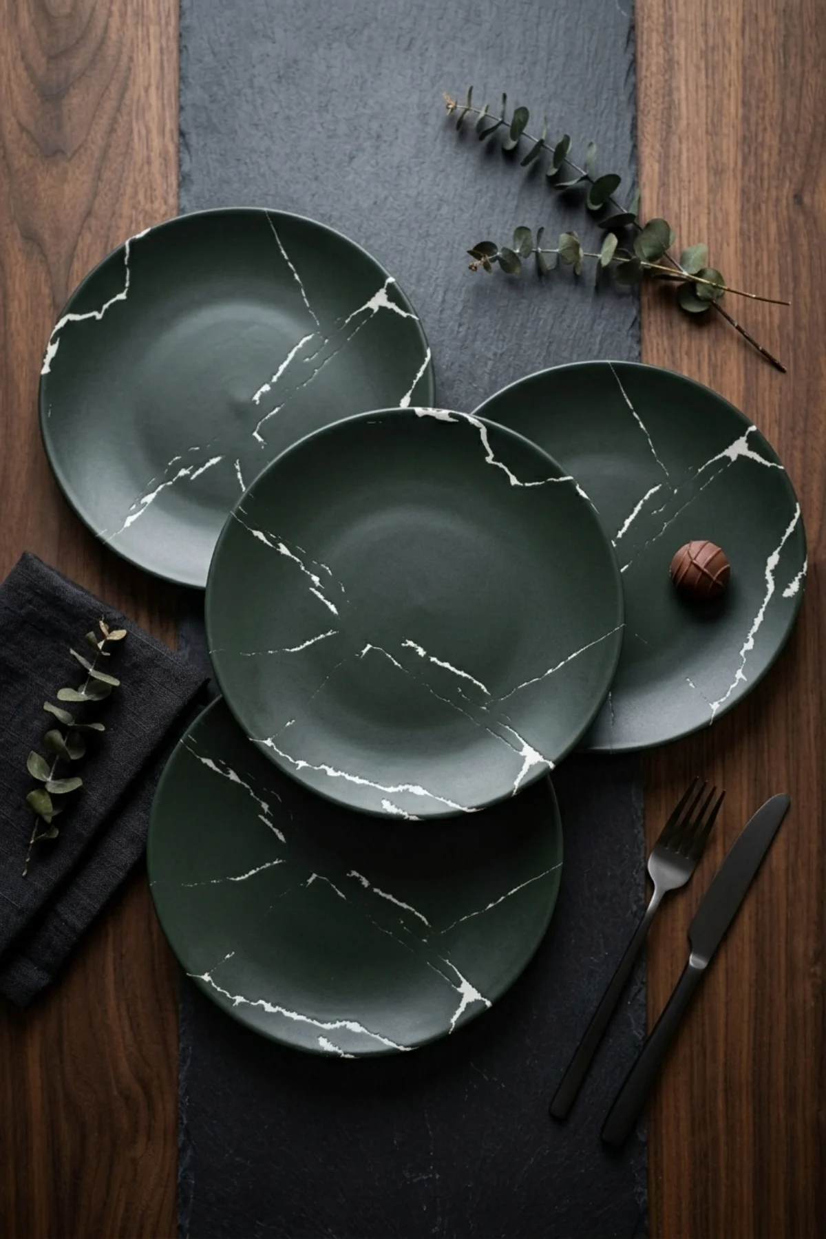 Mermer Desen Ege Pasta Tabağı 20 Cm 4 Parça 17990 Mermer Desen Ege Pasta Tabağı 20 Cm 4 Parça 17990