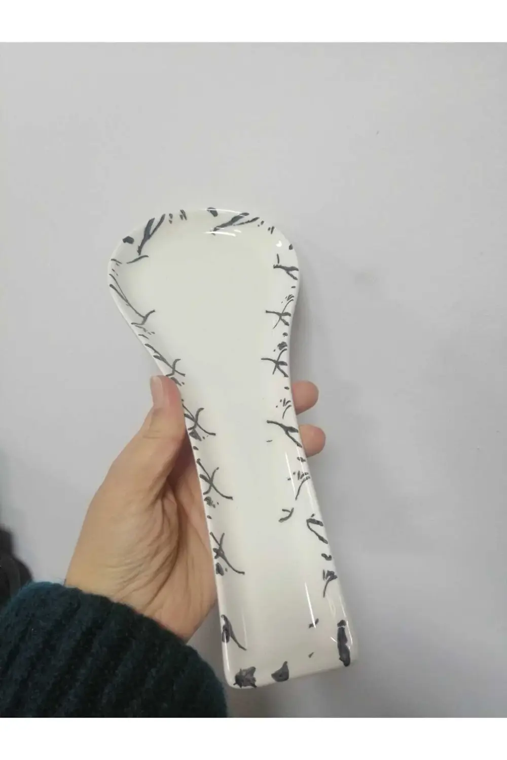 Mermer Desen Seramik Kepçe Altlığı