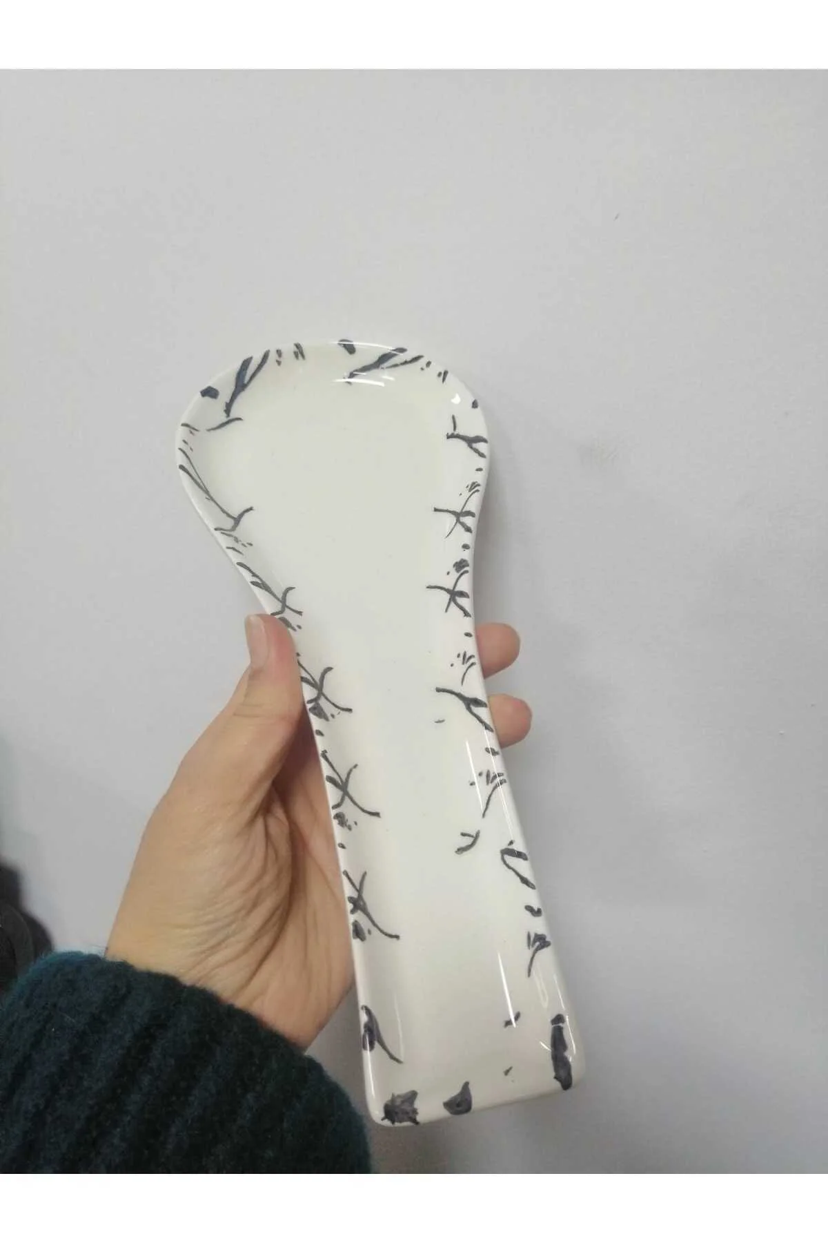 Mermer Desen Seramik Kepçe Altlığı