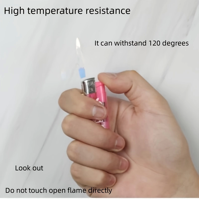 Mermer Desenli Mutfak Duvar Kağıdı Sticker - 5mx60cm Su Geçirmez,