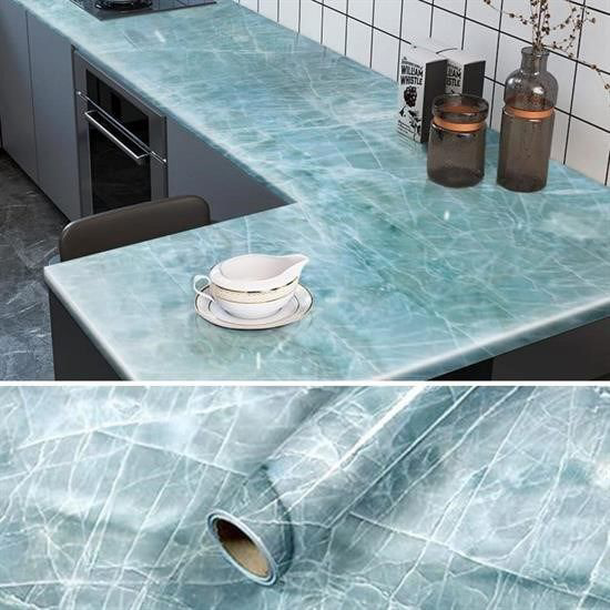 Mermer Desenli Masa Tezgah Mutfak Su Geçirmez Yapışkanlı Folyo St Mermer Desenli Masa Tezgah Mutfak Su Geçirmez Yapışkanlı Folyo St