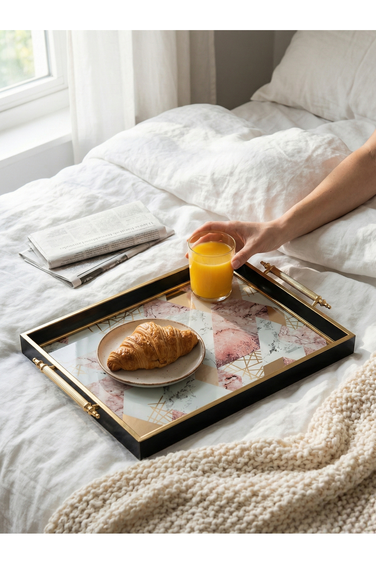Mermer Desenli Dekoratif Sunum Tepsisi Gold Detaylı - 42x27 cm Modern Sunumluk Mermer Desenli Dekoratif Sunum Tepsisi Gold Detaylı - 42x27 cm Modern Sunumluk Fiyatı, Yorumları ve Özellikleri