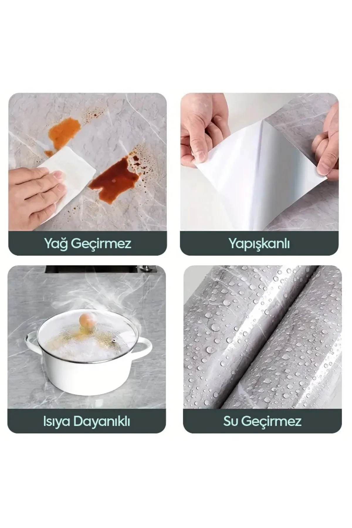 Mermer Desenli Kaplama Kağıdı 5 Metre