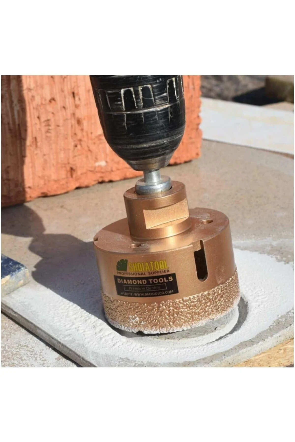 Mermer Granit Panç M14 Fayans Beton Pancı 50Mm Sarı Elmas Delme U