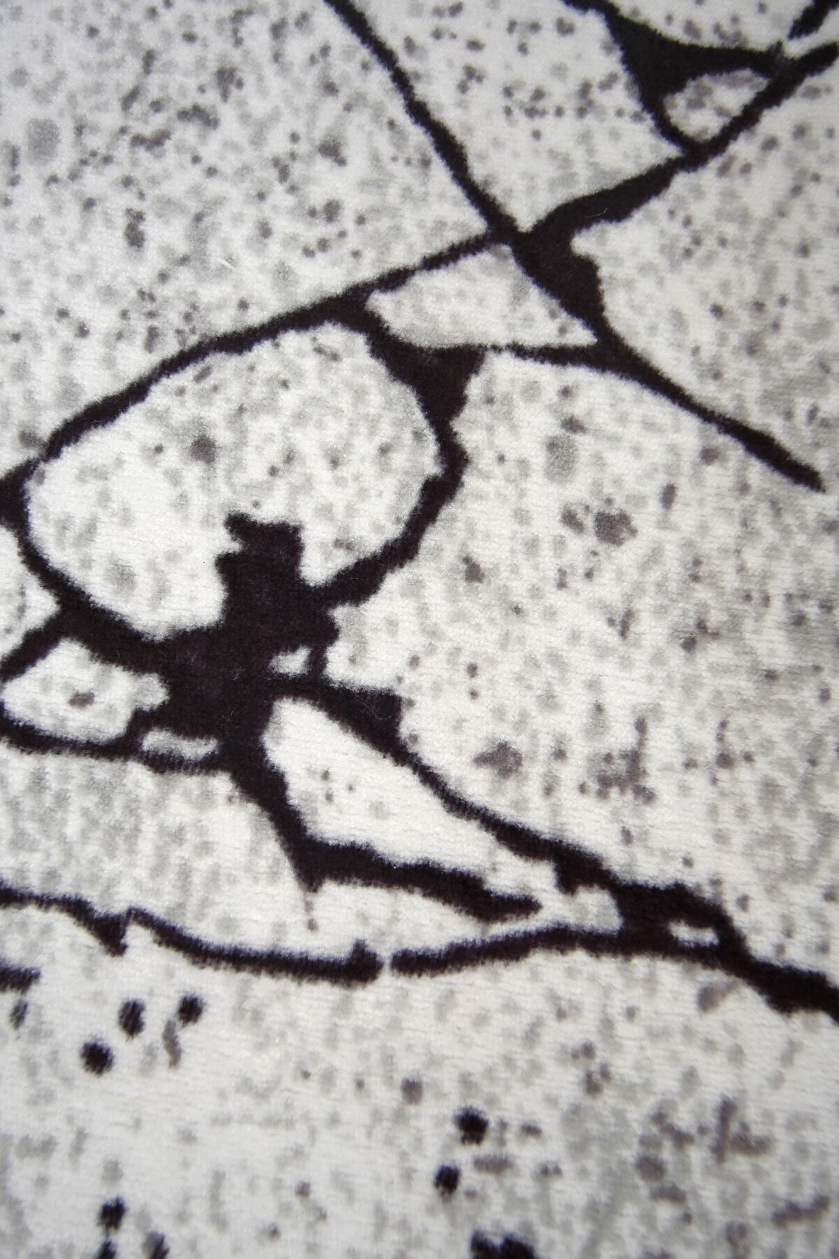 Dijidekor Mermer Gri Halı Kaymaz Yıkanabilir Antibakteriyel Antistatik 200X