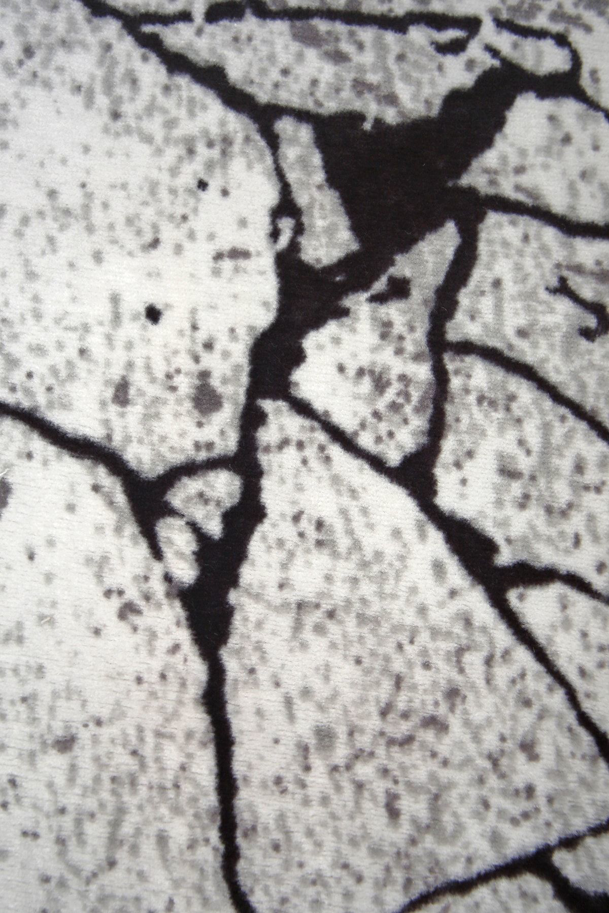 Dijidekor Mermer Gri Oval Halı