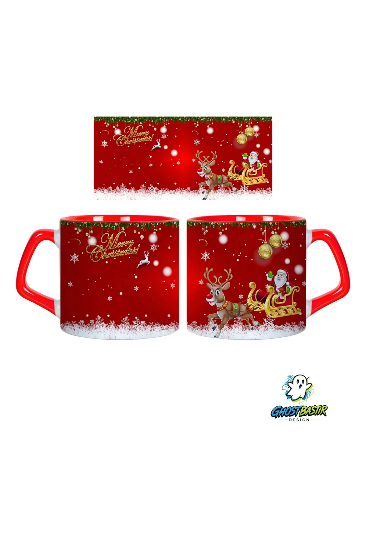 Merry christmast | Yılbaşı Kupa Bardak | Tek Adet 1026