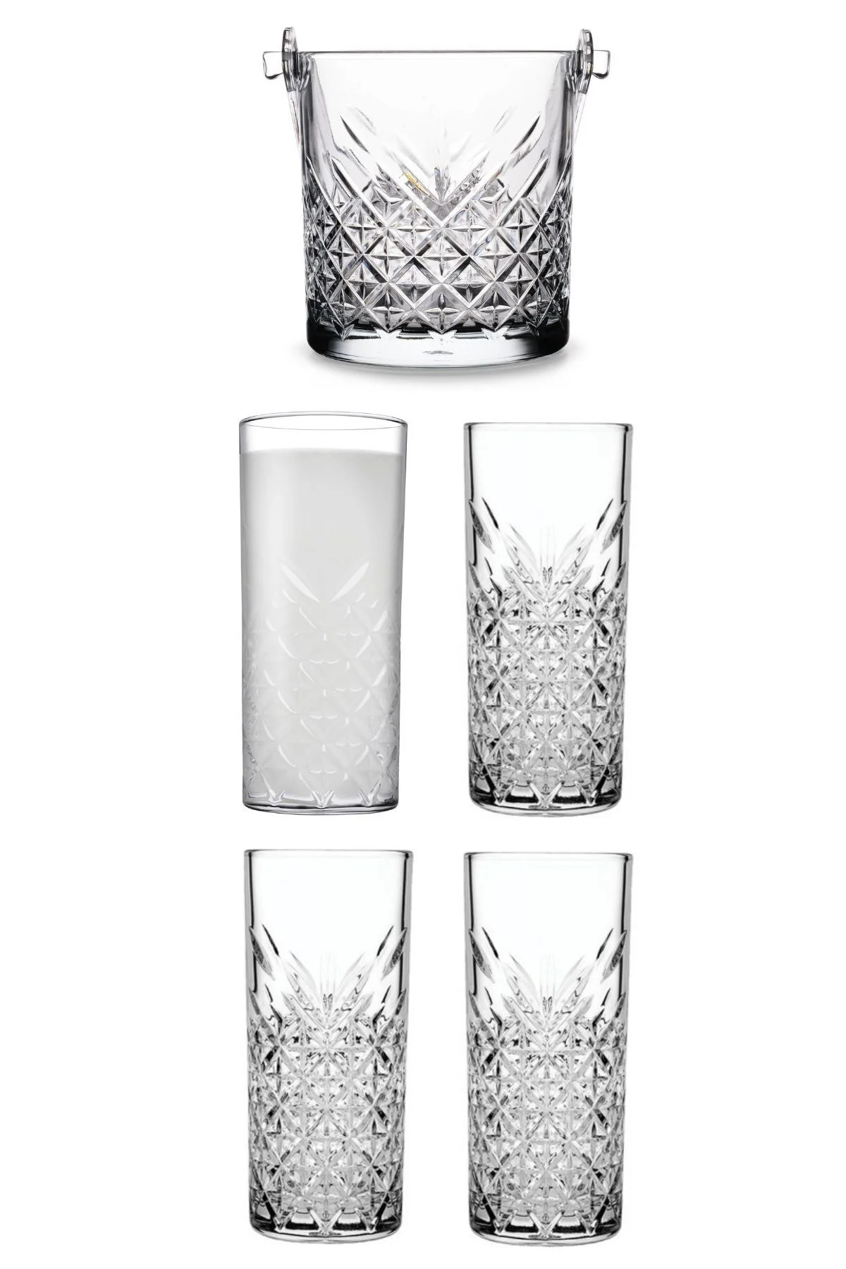 Mesa Timeless Serisi Bardağı - Buz Kovası Takımı (420326 X 4 - 53