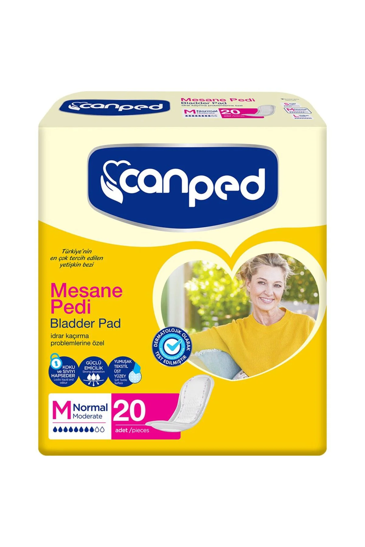 Mesane Pedi M (Normal) 80 Adet (4 Paket X 20Adet)