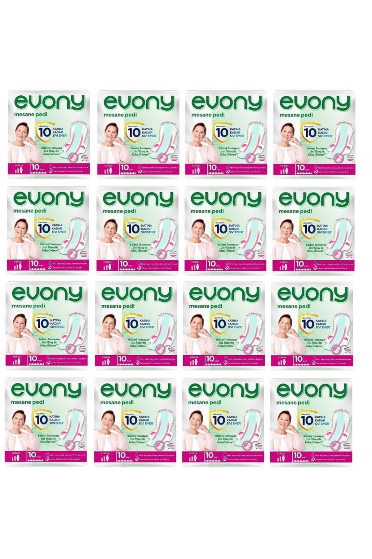 Evony Mesane Pedi Yoğun 350 Mm 10'Lu 16 Paket 160 Adet