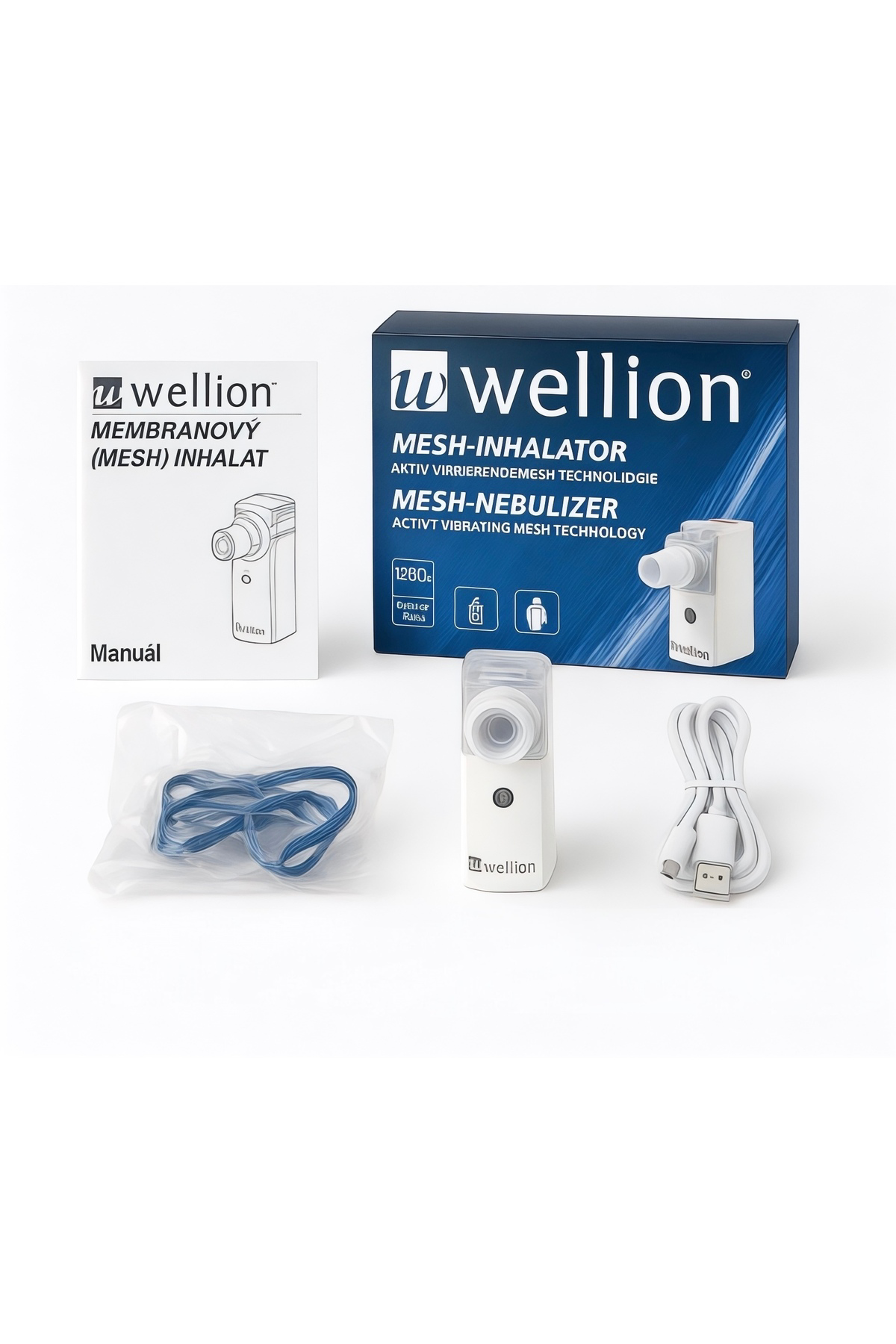 Mesh Nebulizatör WELL20-03 Çocuk ve Bebek İçin Sessiz, Taşınabili