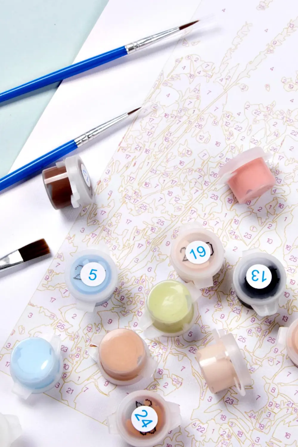 Meşhur Insanlar Sayılarla Boyama Seti Çerçeveli Kasnaklı (KY 195)