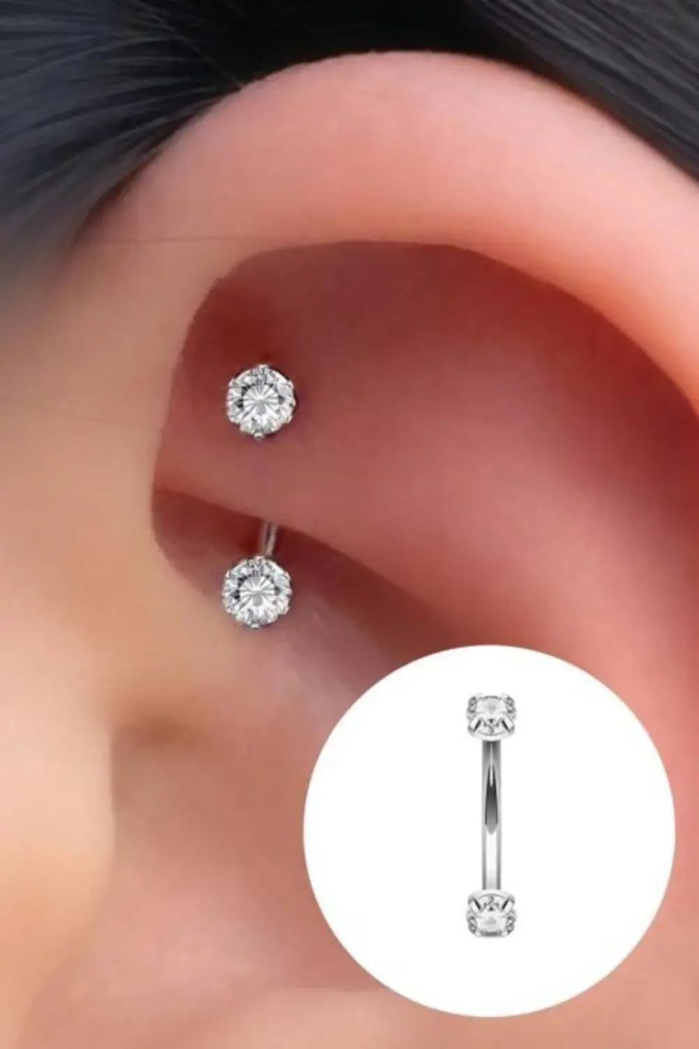 Meşrubat  Taşlı Roke Ve Kaş Piercing