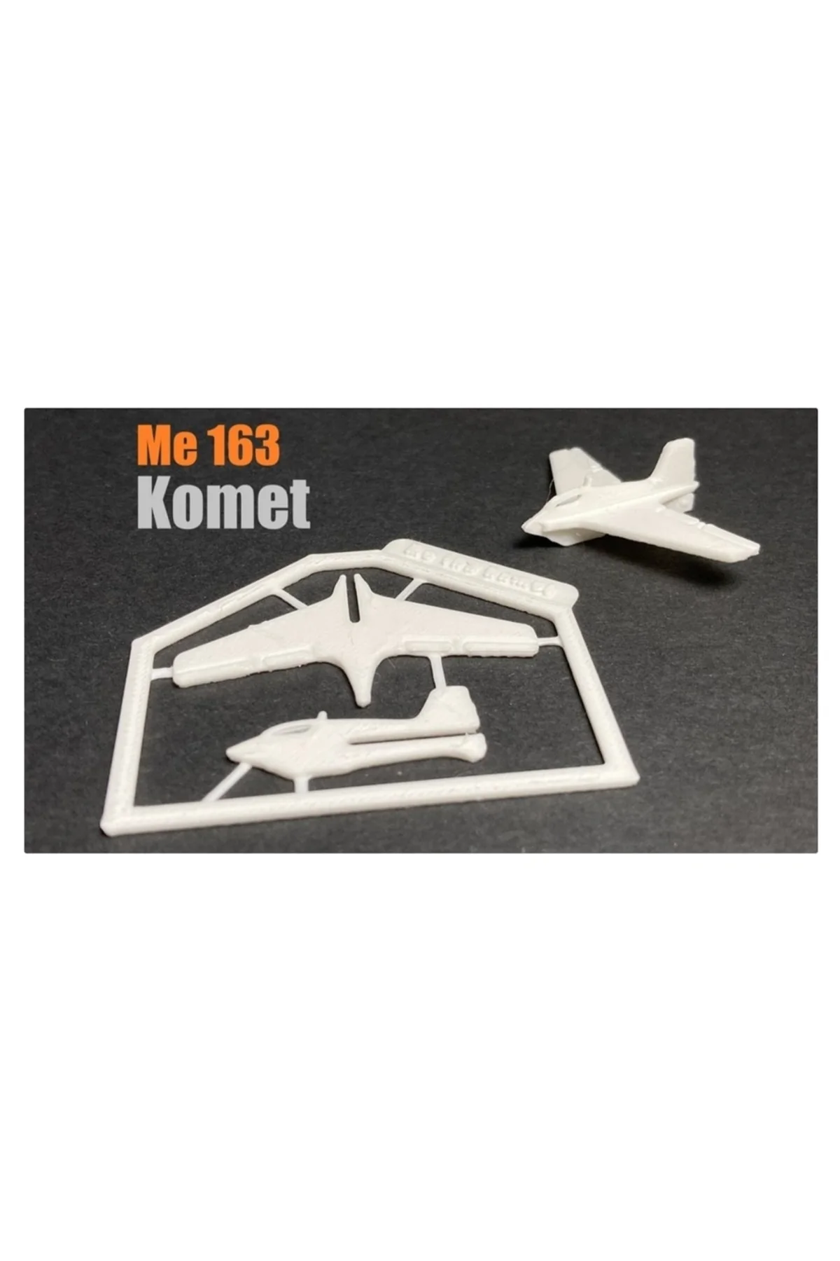Messerschmitt Me 163 Komet Maket Uçak Kartı