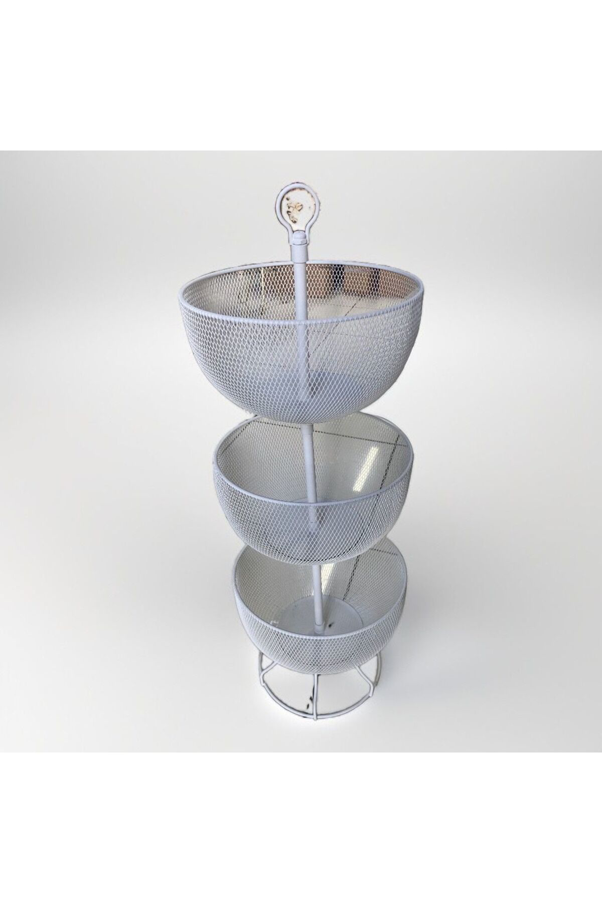 Elif Aksesuar Metal 3 Katlı Sebze Ve Meyvelik