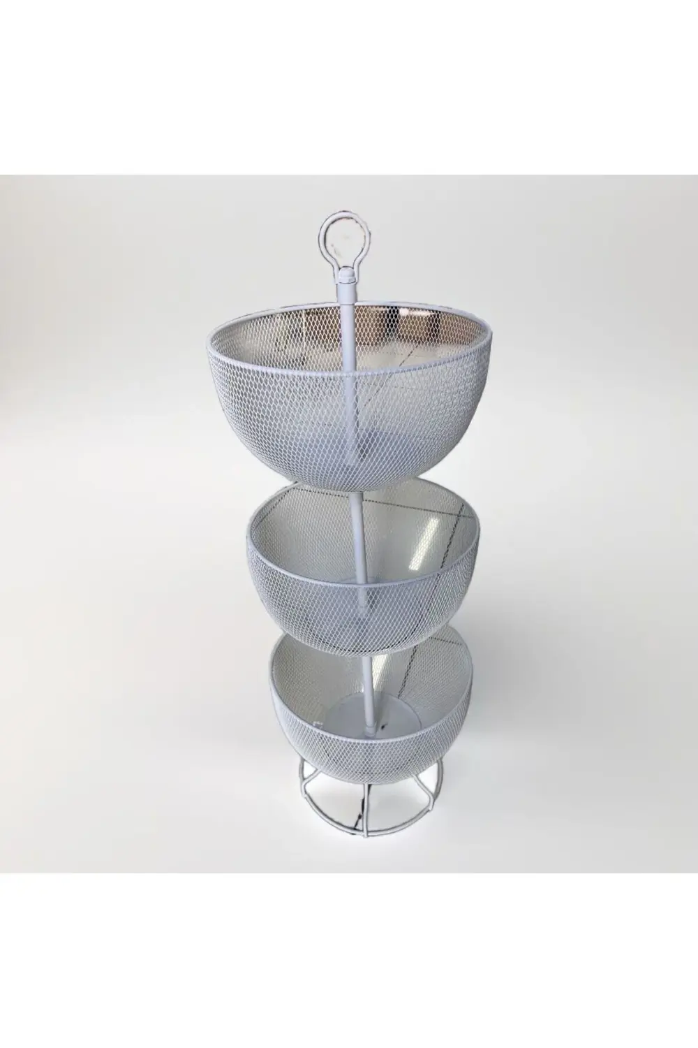 Metal 3 Katlı Sebze Ve Meyvelik