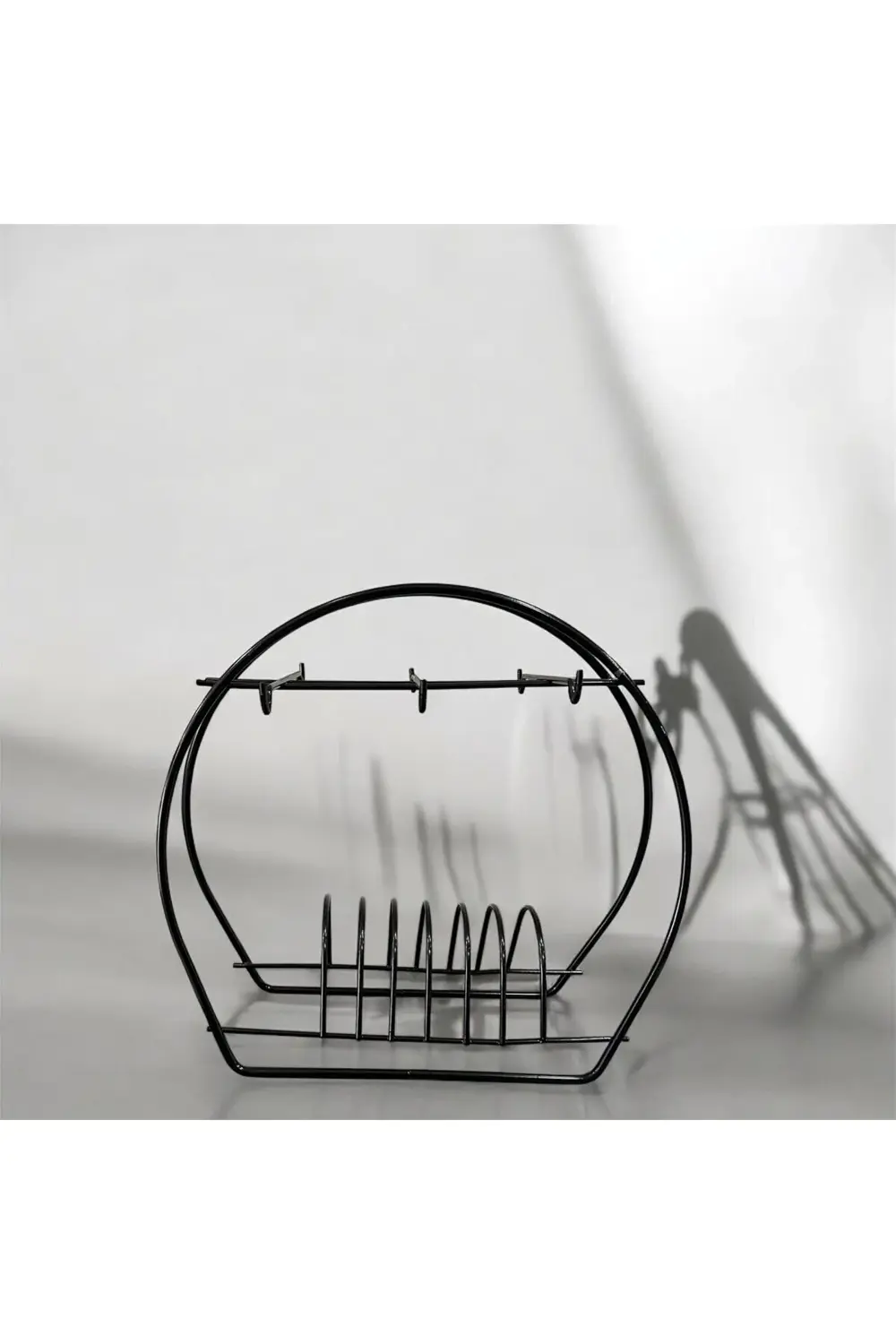 Metal 6 Kancalı Şık Fincan Askılığı | Bardak Standı Kahve Fincanı