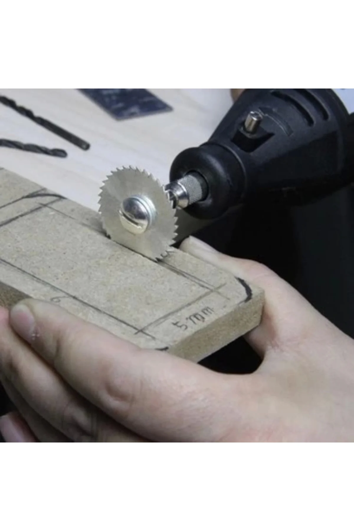 Metal 6 Parça Mini Matkap Ucu Ahşap Kesme Yuvarlak Çelik Bıçak Di