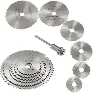 Metal 6 Parça Mini Matkap Ucu Ahşap Kesme Yuvarlak Çelik Bıçak Disk Testere Seti Kiti Metal 6 Parça Mini Matkap Ucu Ahşap Kesme Yuvarlak Çelik Bıçak Disk Testere Seti Kiti