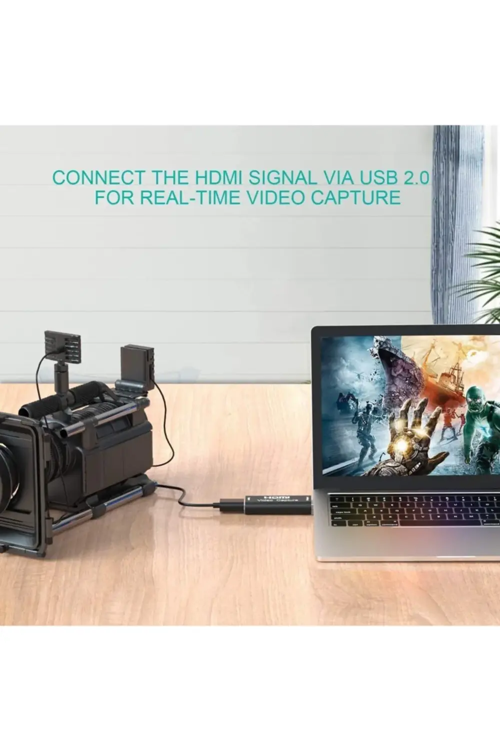 Metal Aleminyum Kasalı Hdmi Usb Çevirici Aparat Hdmı Video Captur