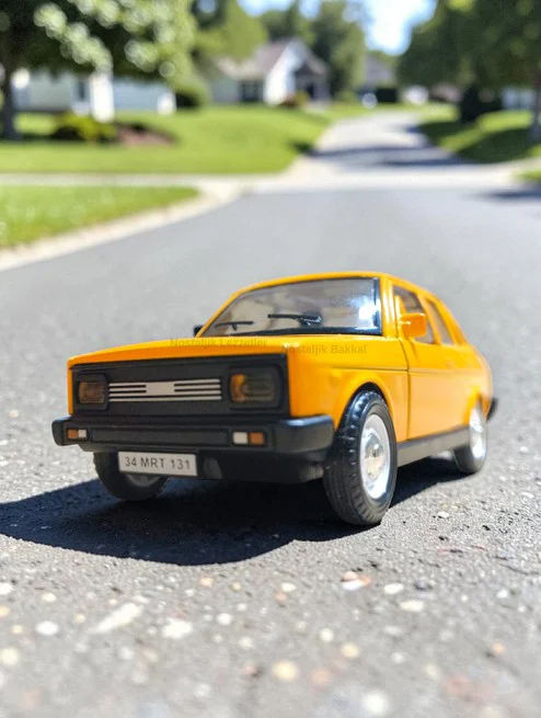 Metal Araba Çek Bırak Murat 131 Sarı Sesli ve Işıklı ( 1/36 Ölçek )