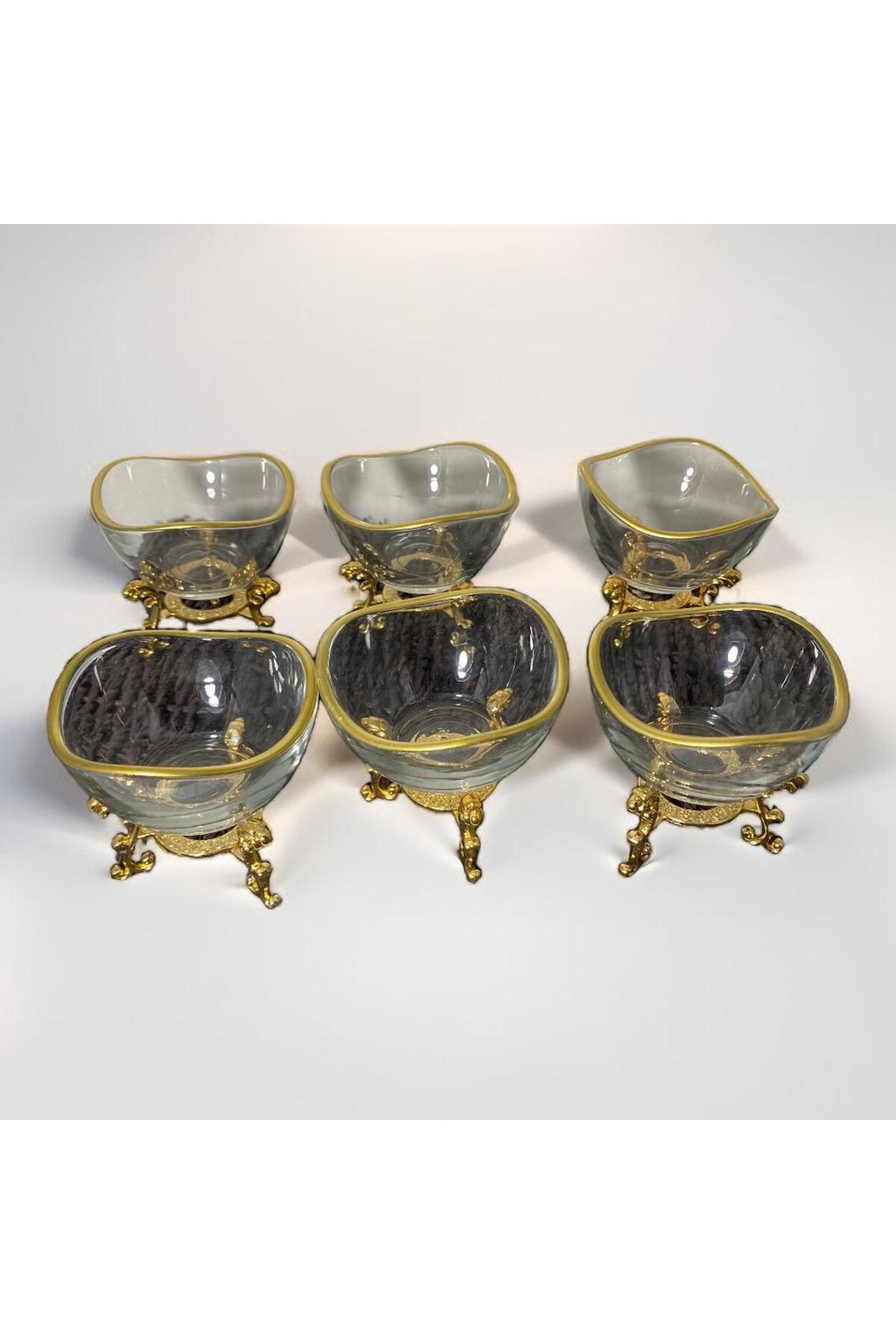 Elif Aksesuar Metal Ayaklı Gold Lokumluk