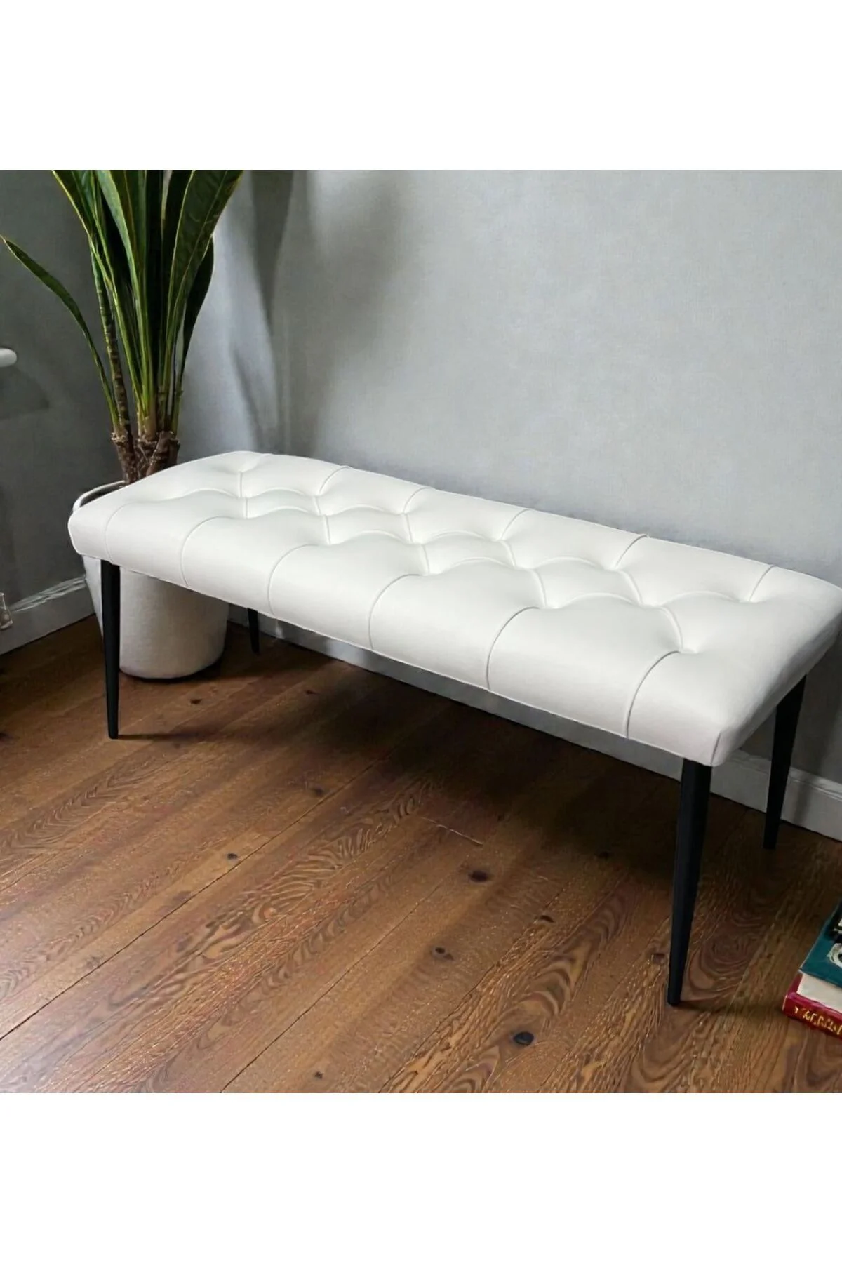 metal ayaklı modern benç