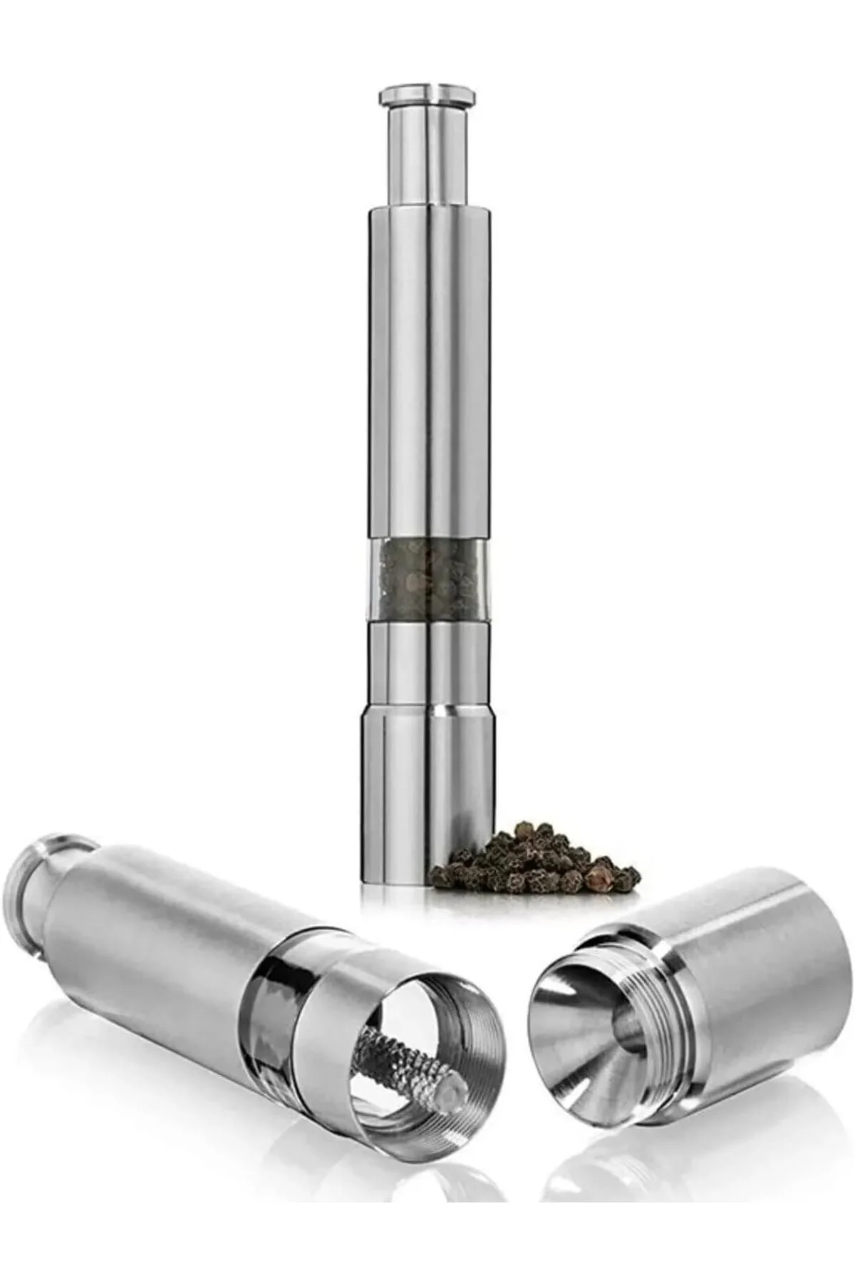 Metal Basmalı Mini Tuz Karabiber Öğütücü