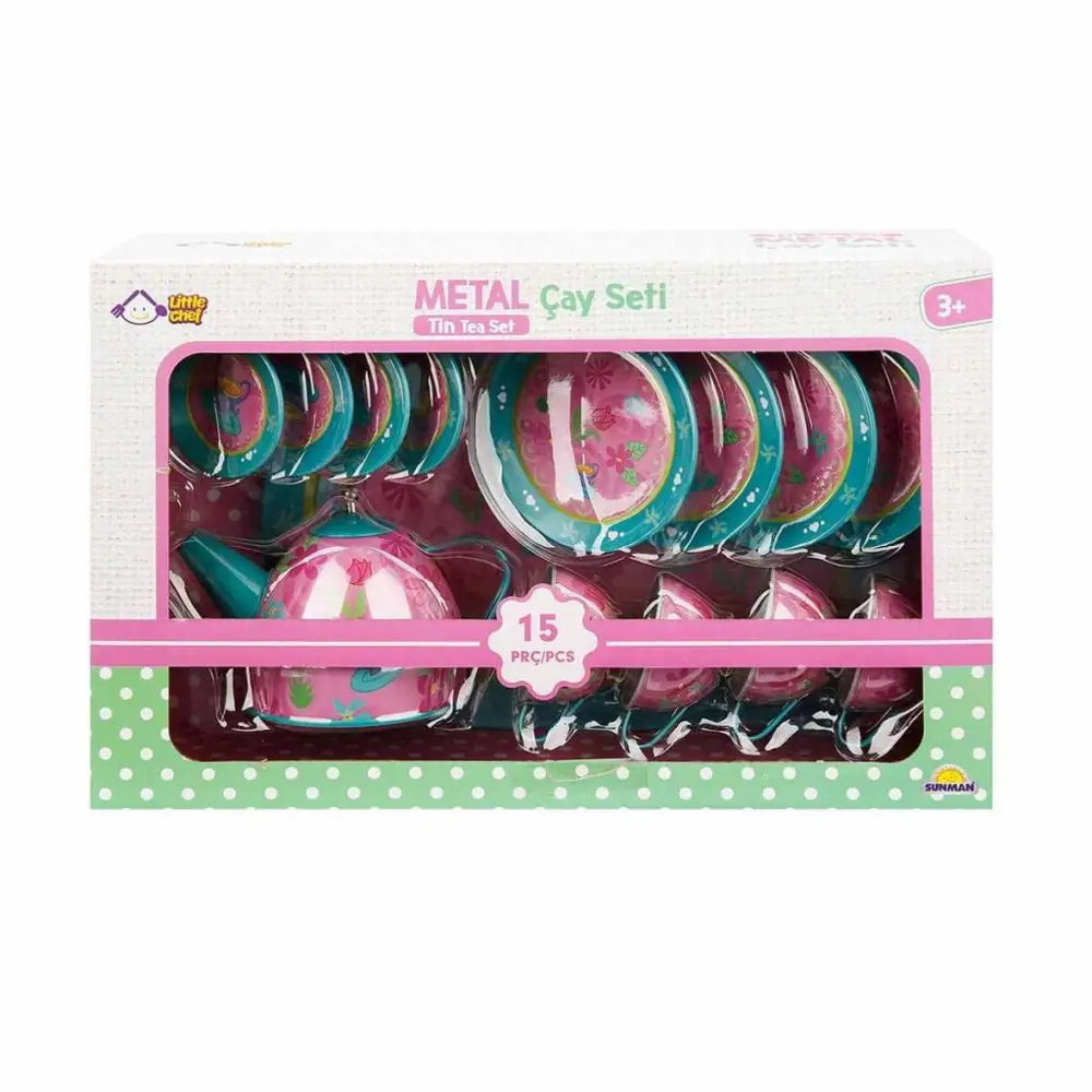 Metal Çay Takımı 15 Parça