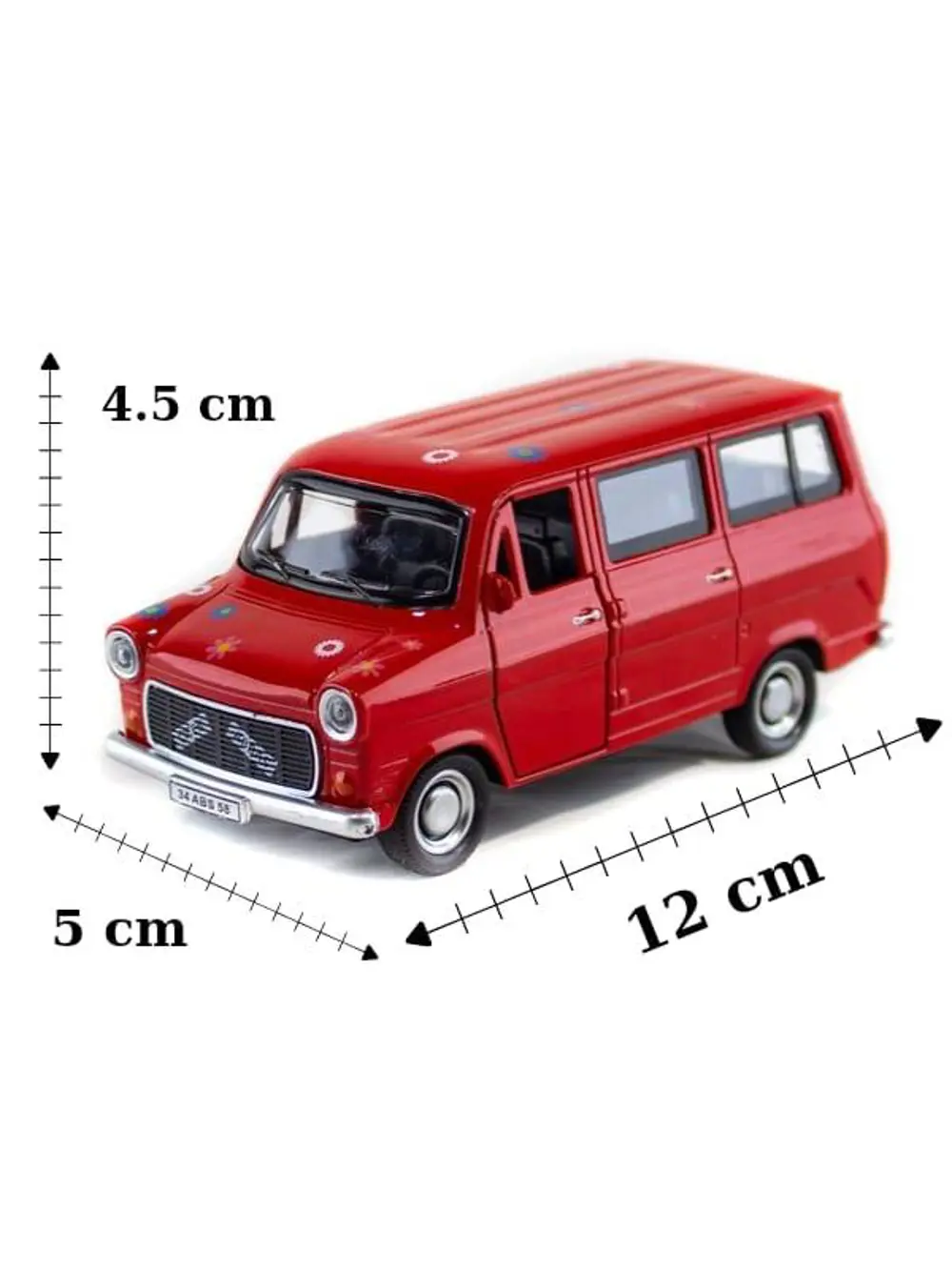 Metal Çek Bırak Çiçek Abbas Minibüs ( 1/36 Ölçek )