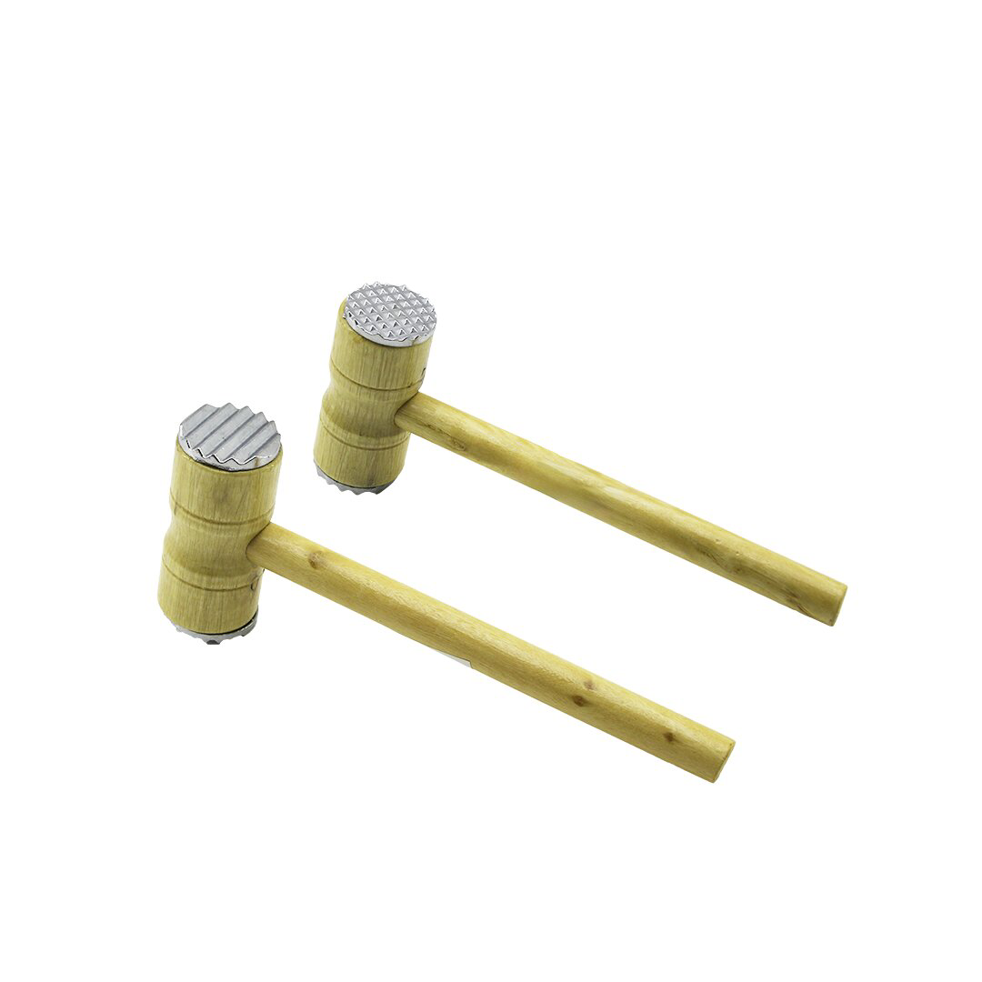 METAL ÇİFT BAŞLI AHŞAP SAPLI TOKMAK - ET DÖVECEK TOKMAK= 4.3 X 10