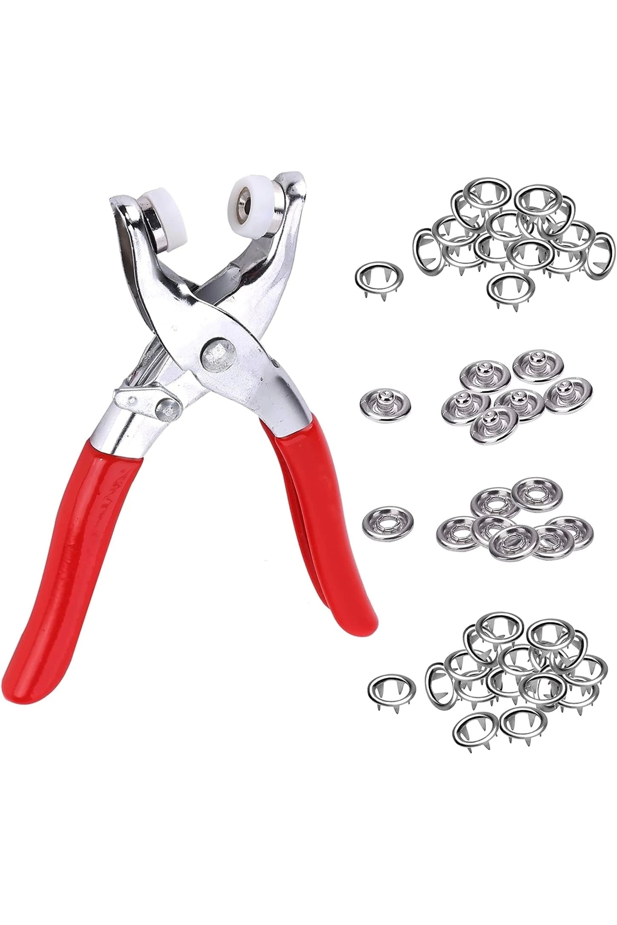 Home Metal Çıtçıtlı Düğme Pensesi Ve Düğmesi (25 Set)