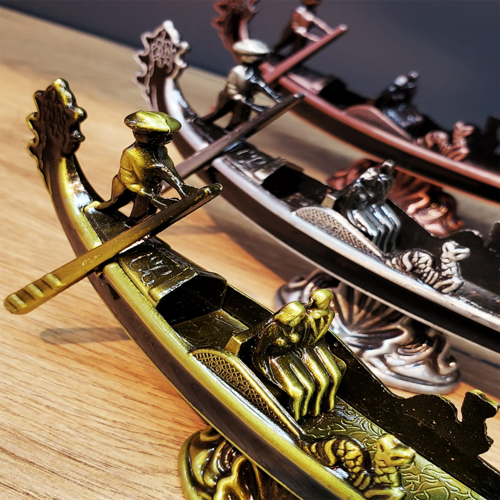 Metal Dekoratif Venedik Kayık 1 Adet