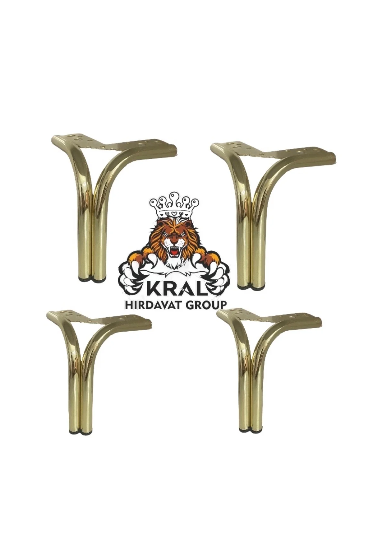 Metal, Demir, Gold Mobilya Ayağı, 15cm Boru V Çok Amaçlı Koltuk, 