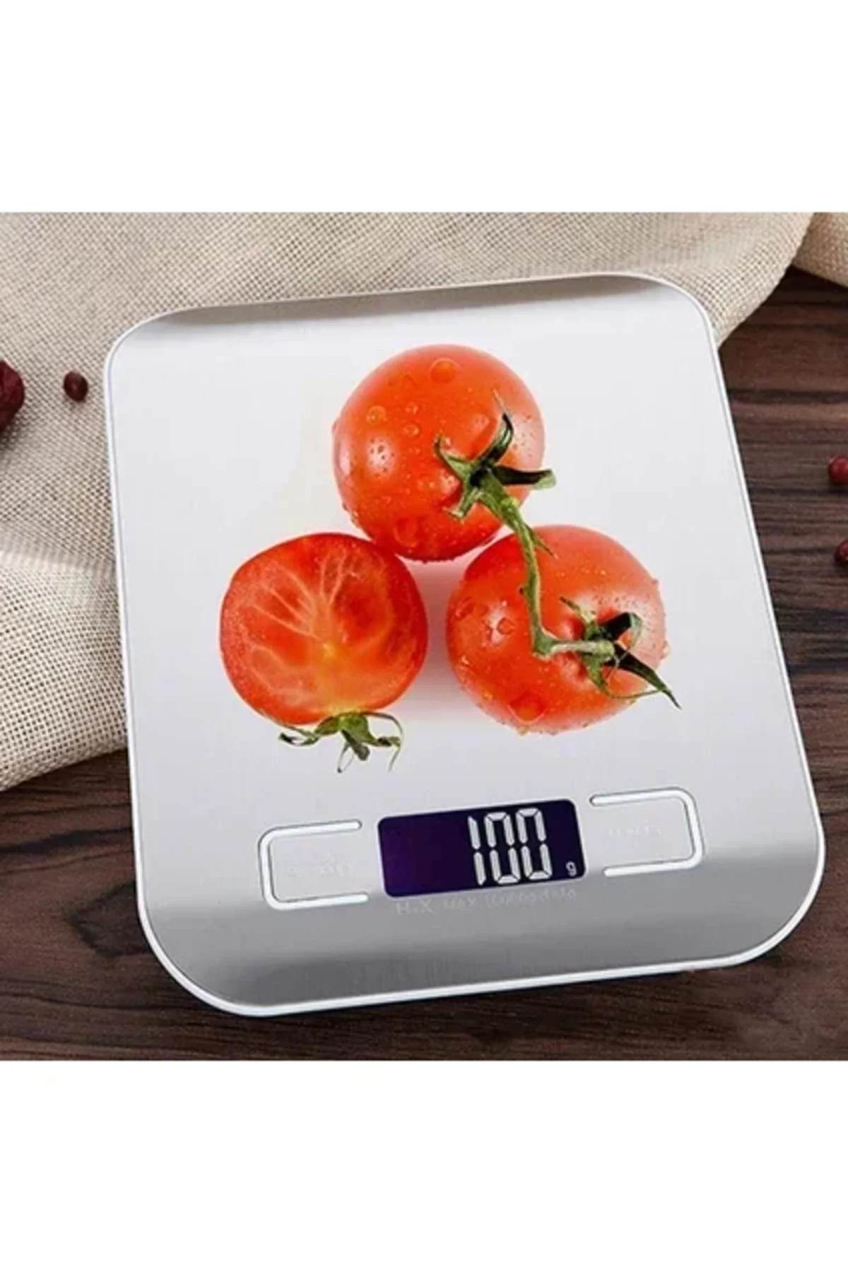 Metal Dijital Mutfak Terazisi Hassas Tartı 5 Kg Crown