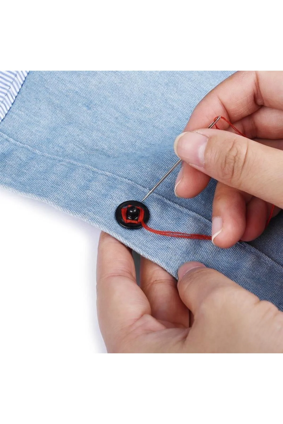 Metal, Dikmeli Çıtçıt Düğme No2 (12mm) 24 Adet Siyah