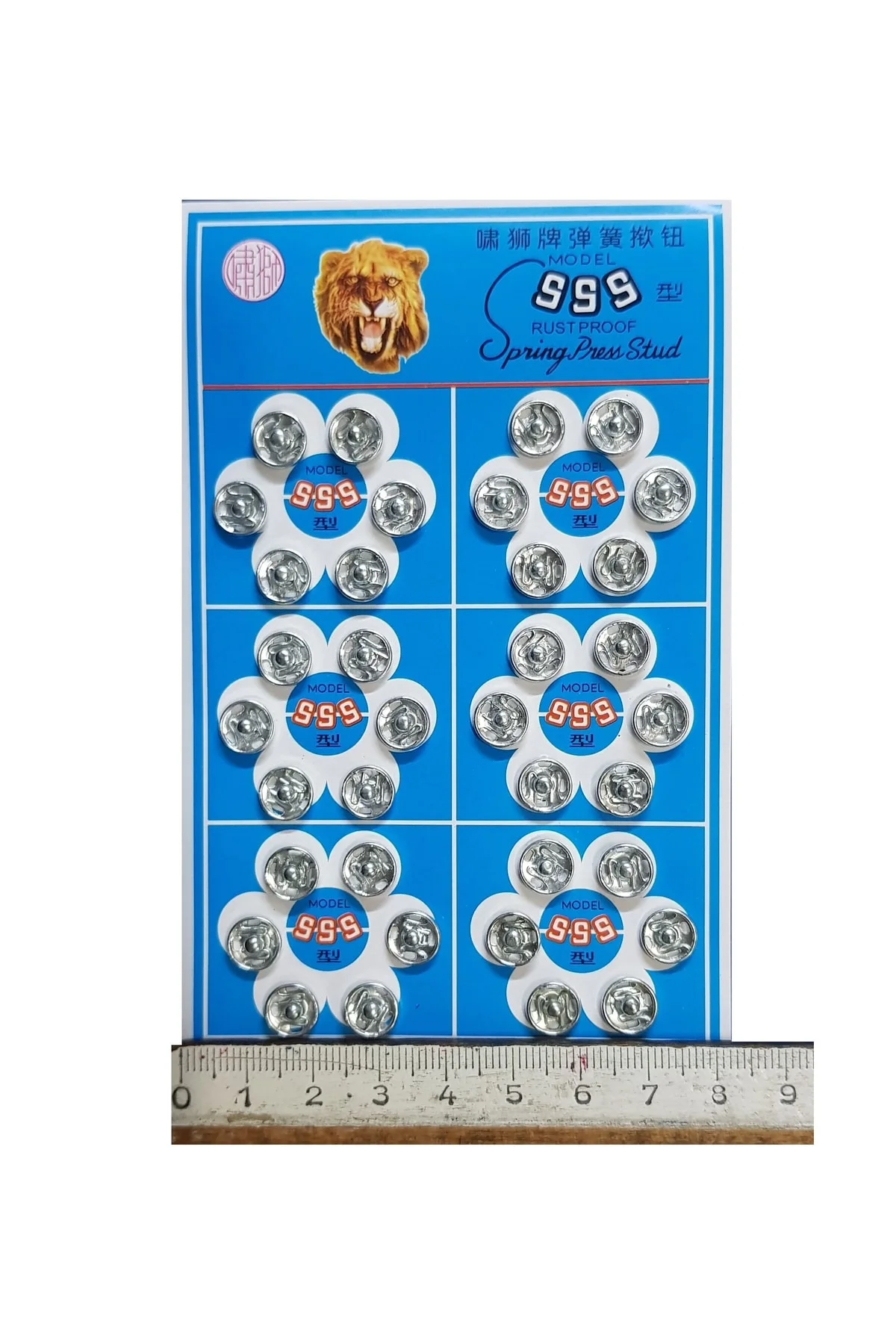 Metal, Dikmeli Çıtçıt Düğme No0 (8mm) 36 Adet Gümüş