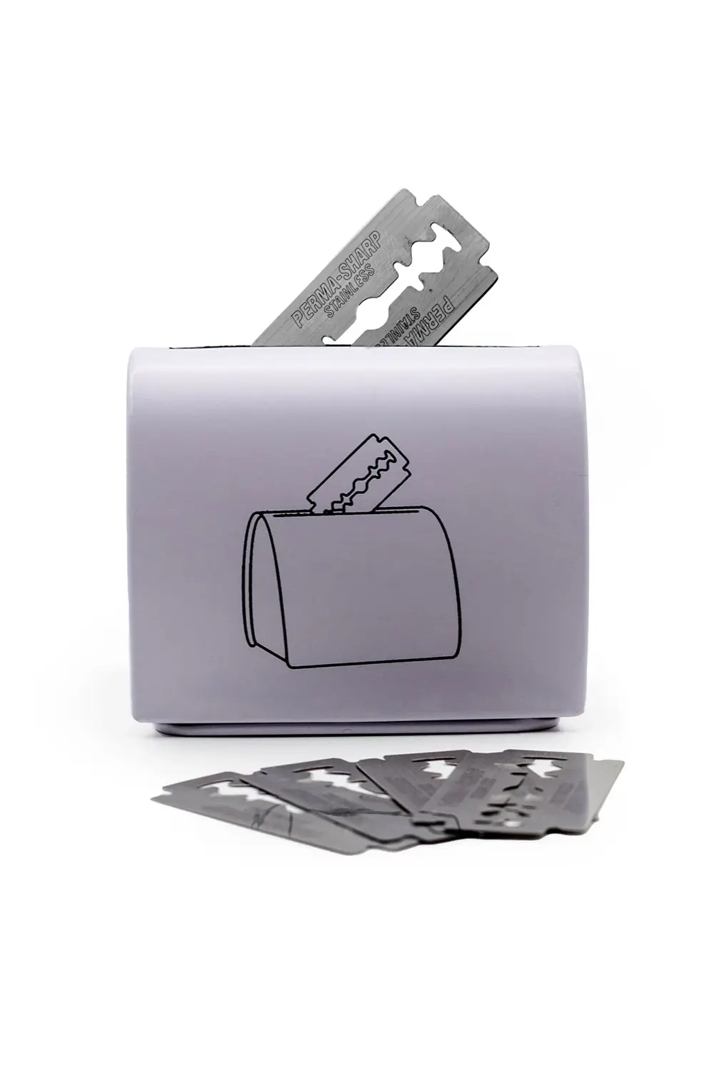 Metal Dizayn Jiletler İçin Güvenli Saklama Beyaz Atık Kutusu, Doğ