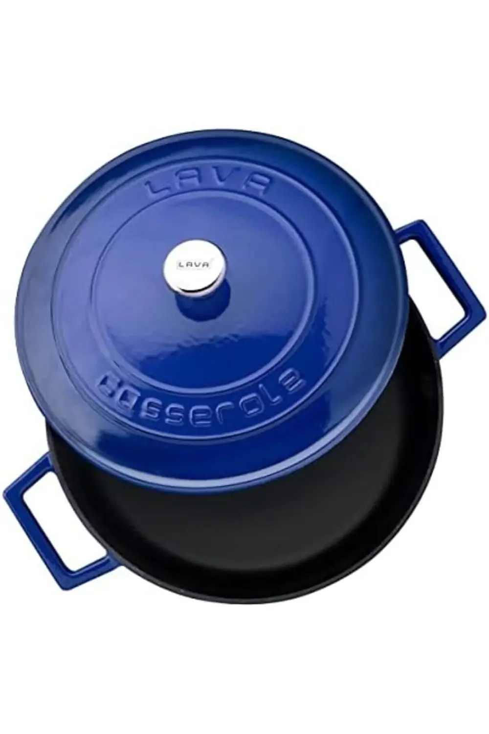 Metal Döküm Çok Amaçlı Yayvan Tencere, Trendy, 24 cm, 2.47 L, Mav