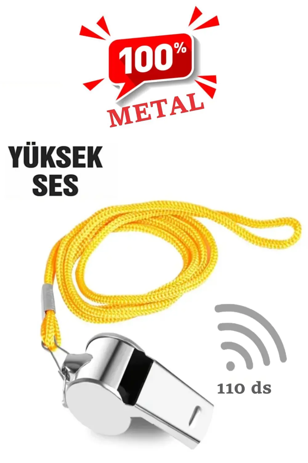 METAL DÜDÜK - 110 DESİBEL (4741)