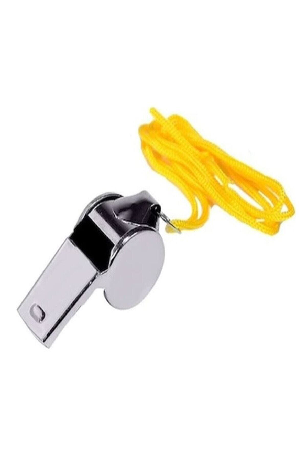 Muçis Metal Düdük Renkli İpli Deprem Düdüğü 5 Adet