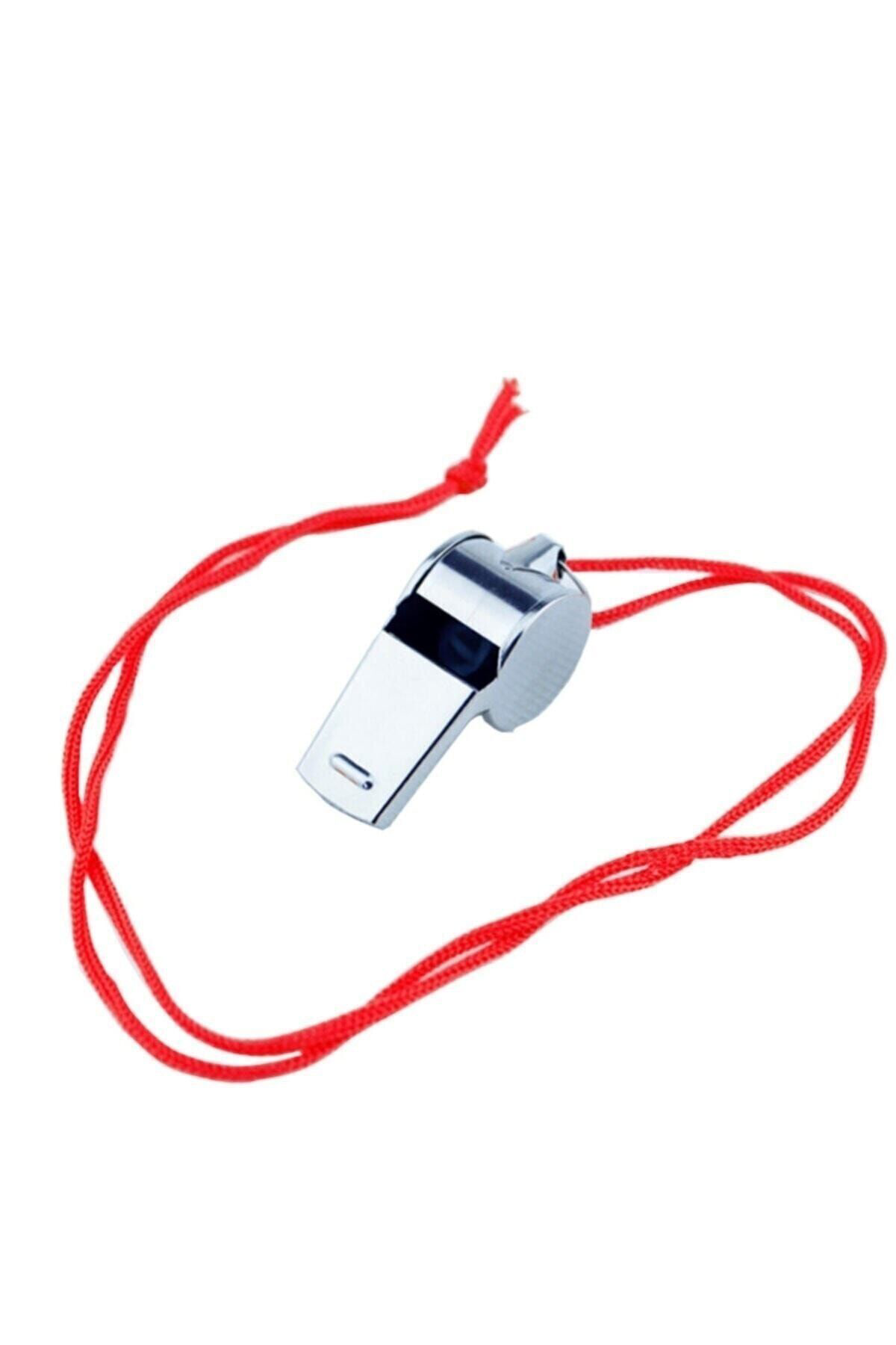 Muçis Metal Düdük Renkli İpli Deprem Düdüğü 5 Adet