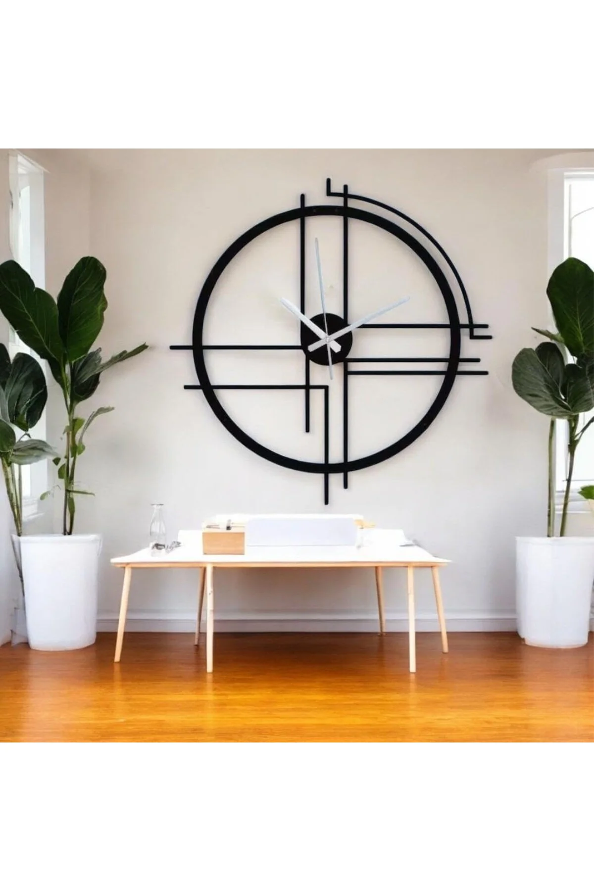 Metal Duvar Saati – Sanatsal Minimalist Tasarım, Yüksek Kalite, Q