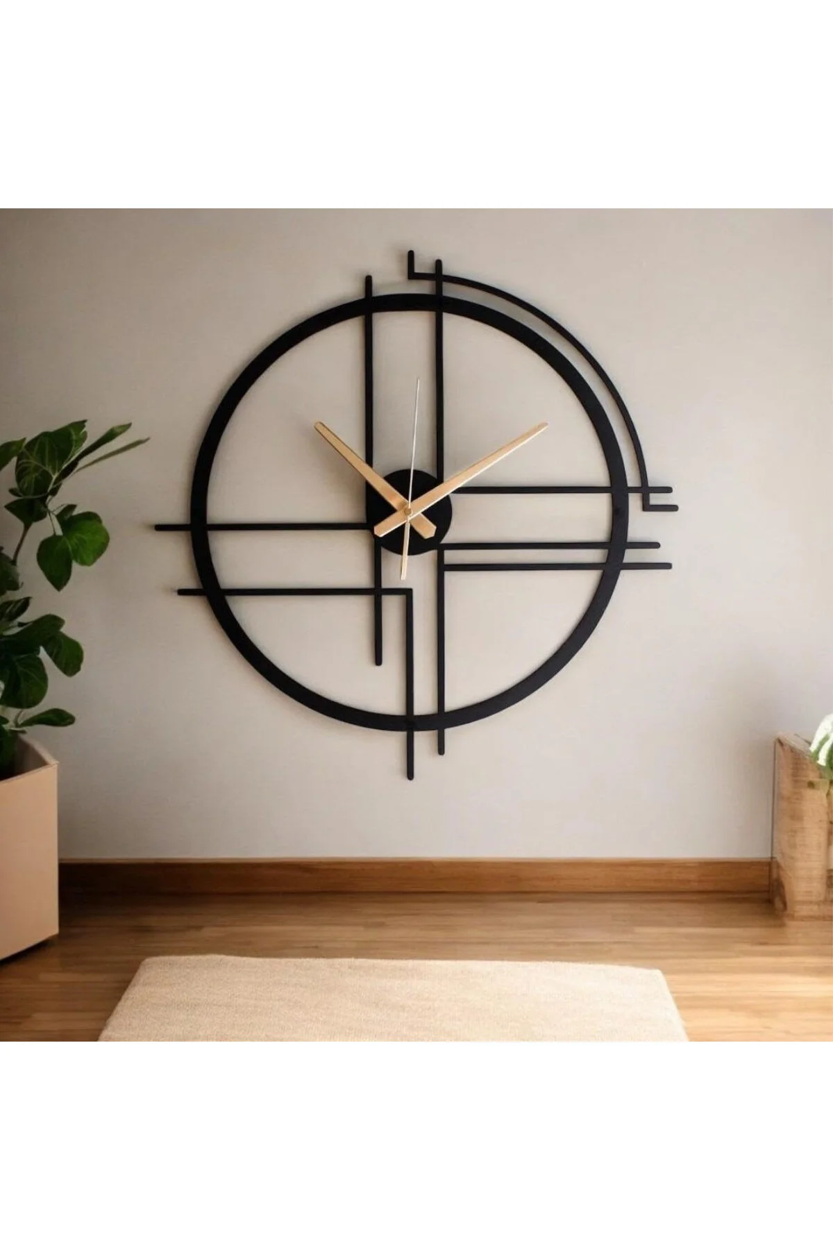 Metal Duvar Saati – Sanatsal Minimalist Tasarım, Yüksek Kalite, Q