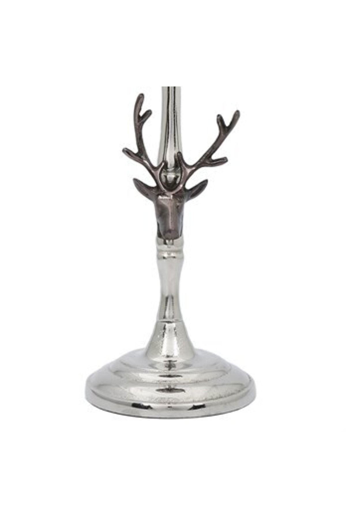 Vitale Metal Geyi Kafalı Mumluk 13X42 Cm Ak.Ij0014