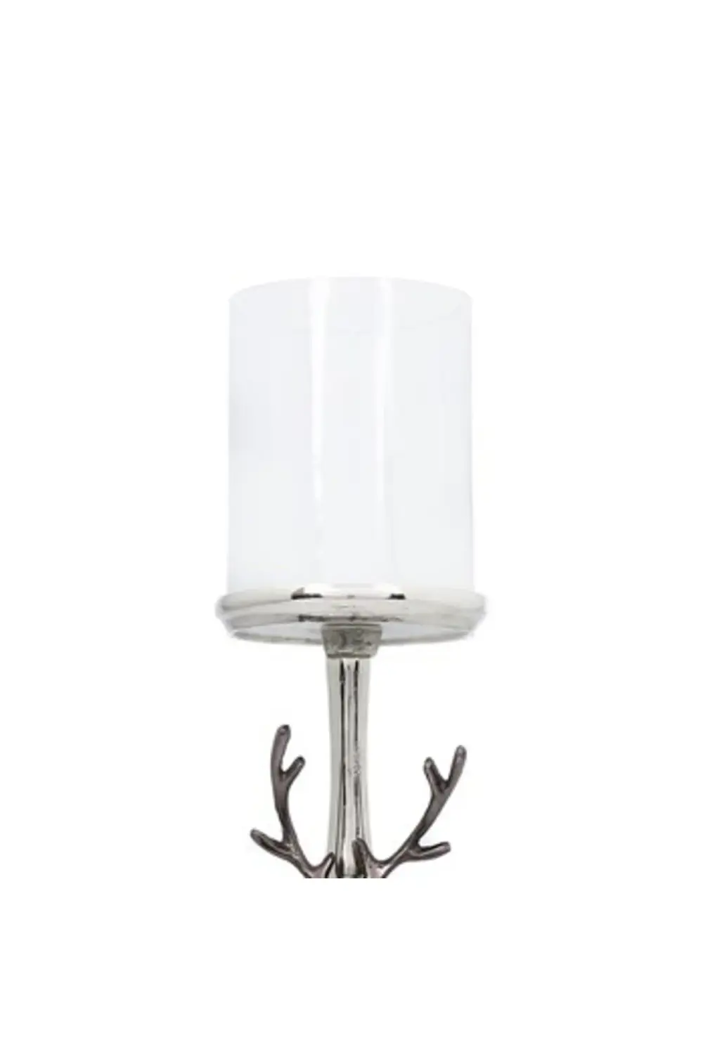 Metal Geyik Kafalı Mumluk 15x47 Cm Ak.ıj0015