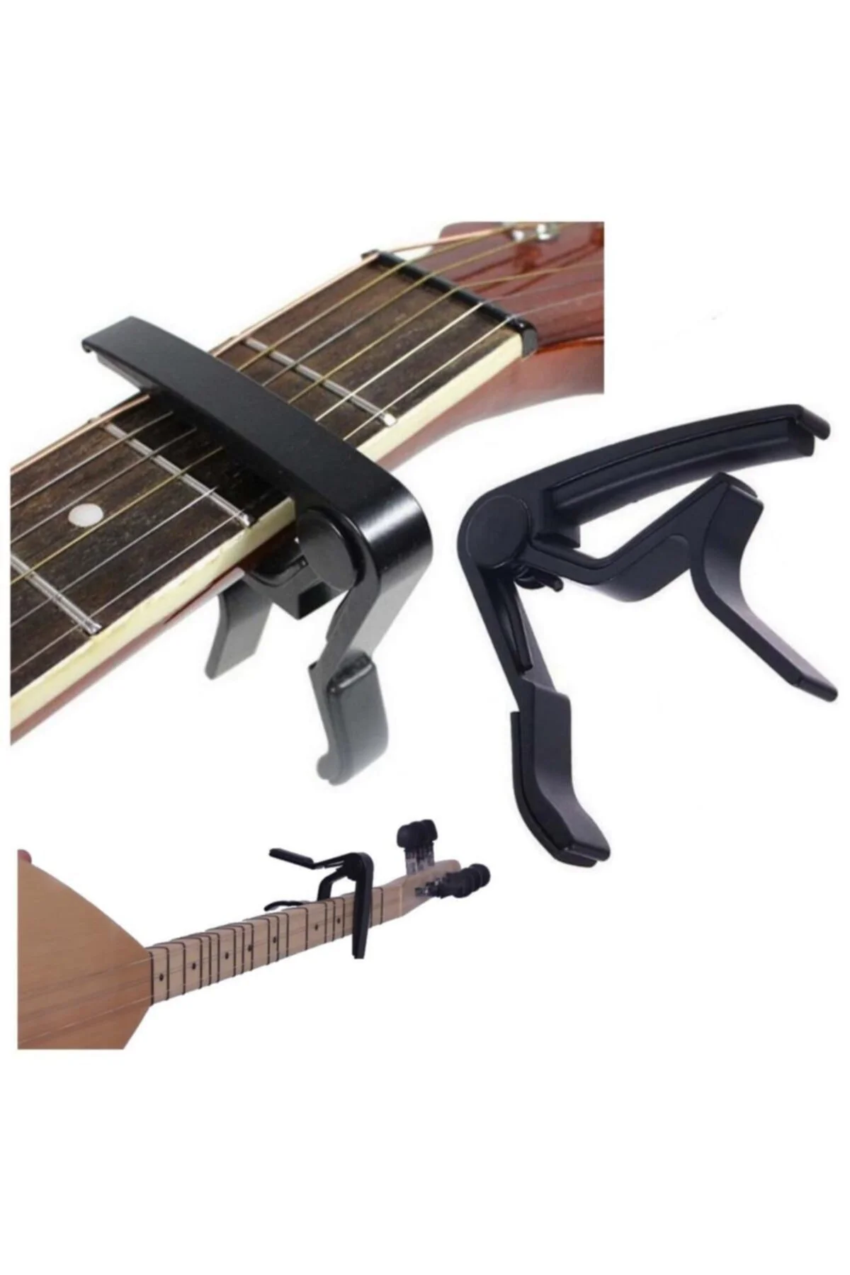 Metal Gitar Bağlama Saz Kaposu Capo Kelepçe