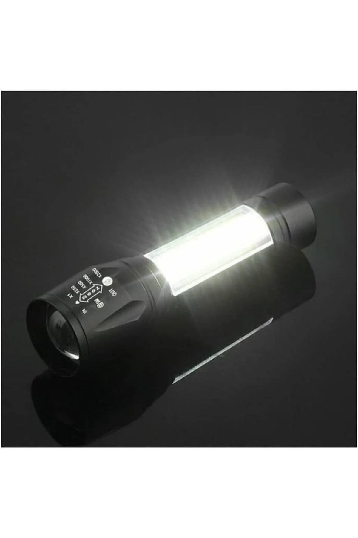 Metal Gövde USB Şarjlı Mini El Feneri Zoom Özellikli COB LED Kamp, Avcılık ve Deprem Çantası Feneri Metal Gövde USB Şarjlı Mini El Feneri Zoom Özellikli COB LED Kamp, Avcılık ve Deprem Çantası Feneri