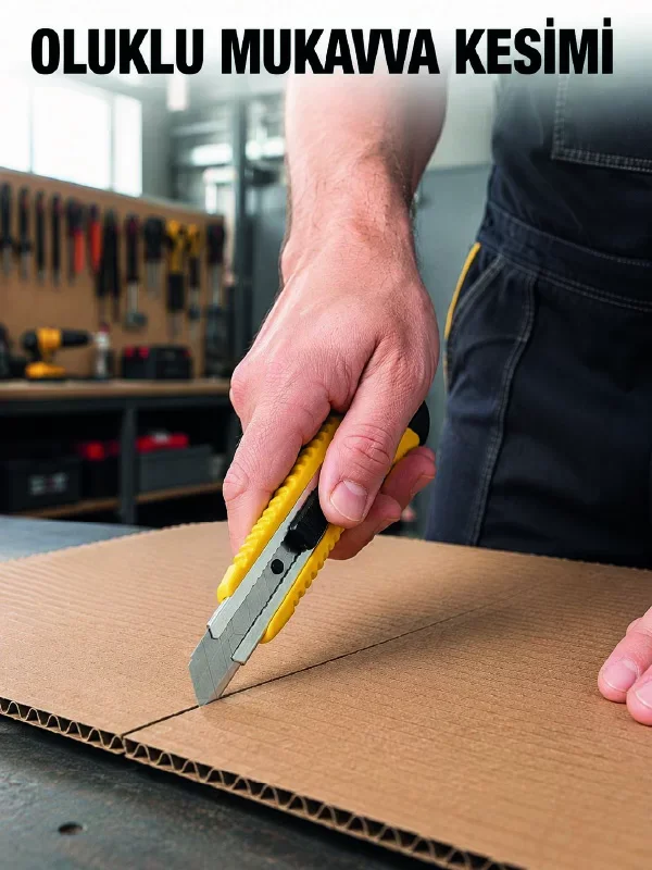 Metal Gövdeli 5’li Falçata Seti Profesyonel Maket Bıçağı Karton K