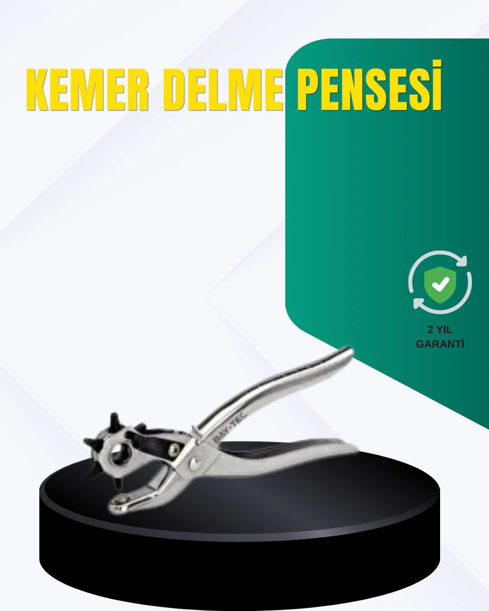 Metal Gövdeli Ayarlanabilir Deri Delme Pencesi 2.5–5 mm Delik Açma Aracı - Dayanıklı ve Pratik Çözüm